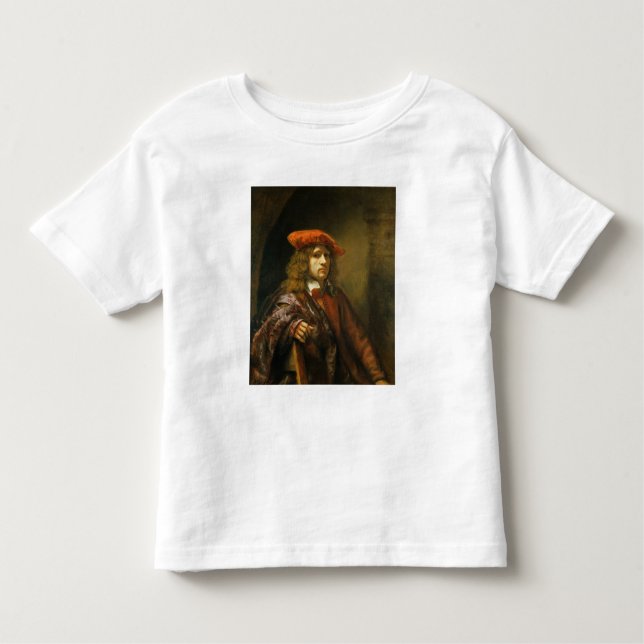 Portrait of a young man in a red cap toddler T-Shirt (Front)