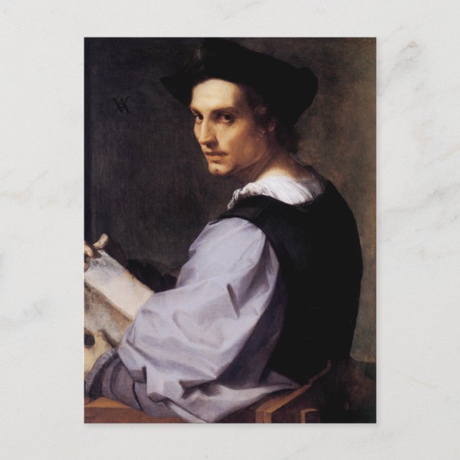 Portrait of a Young Man Postcard (Front)