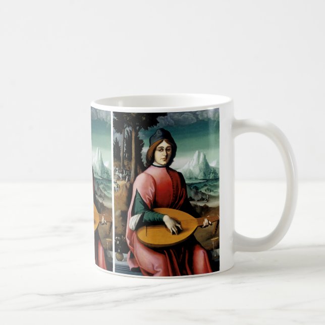 Portrait of a Young Man with a Lute Coffee Mug (Right)
