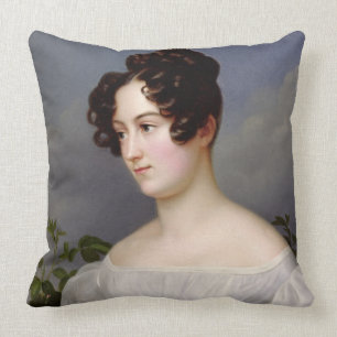 Portrait of a Young Woman, 1827 (oil on canvas) Cushion
