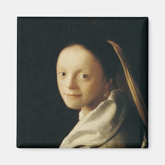 Portrait of a Young Woman, c.1663-65 Magnet (Front)