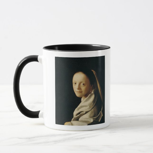Portrait of a Young Woman, c.1663-65 Mug (Left)