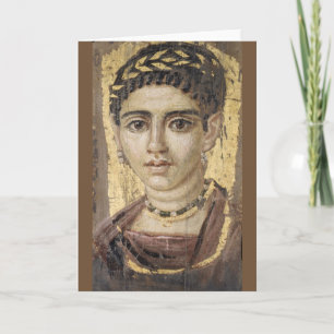 Portrait of a Young Woman Card