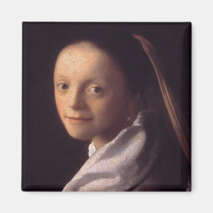 Portrait of a Young Woman Magnet