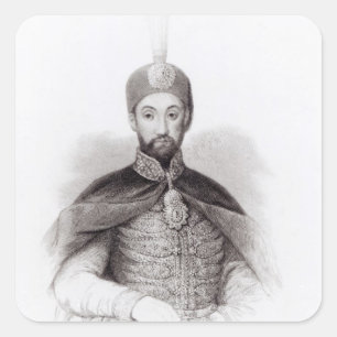 Portrait of Abdulmecit Square Sticker