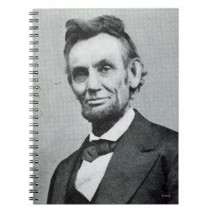 Portrait of Abe Lincoln 1 Spiral Notebook