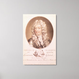 Portrait of Abraham Duquesne Canvas Print