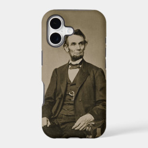 Portrait of Abraham Lincoln (1809-65) (b/w photo)