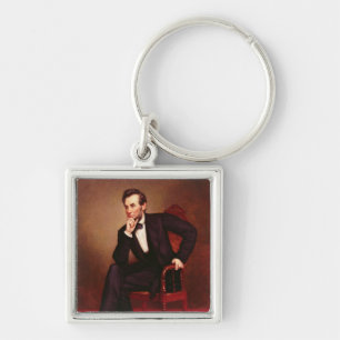 Portrait of Abraham Lincoln Key Ring