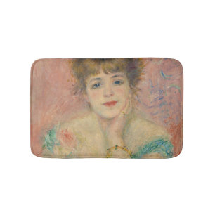 Portrait of Actress Jeanne Samary, Auguste Renoir Bath Mat
