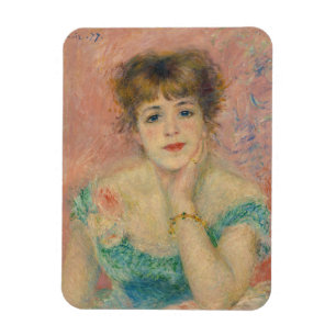 Portrait of Actress Jeanne Samary, Auguste Renoir Magnet
