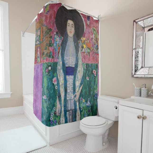Portrait of Adele Bloch Bauer, Gustav Klimt Shower Curtain (In Situ)