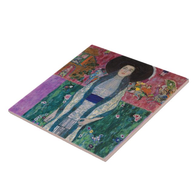 Portrait of Adele Bloch Bauer, Gustav Klimt Tile (Side)