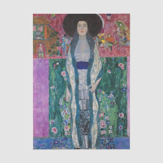 Portrait of Adele Bloch Bauer, Gustav Klimt Tissue Paper (Front)