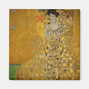 Portrait of Adele Bloch-Bauer I by Gustav Klimt Magnet