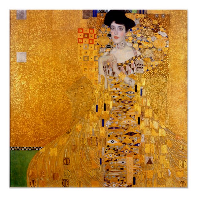 Portrait of Adele Bloch-Bauer I - Gustav Klimt Poster (Front)