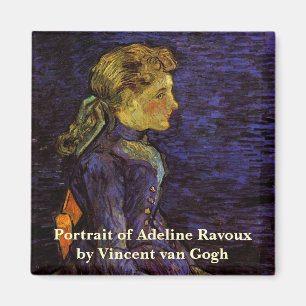 Portrait of Adeline Ravoux by Vincent van Gogh Magnet