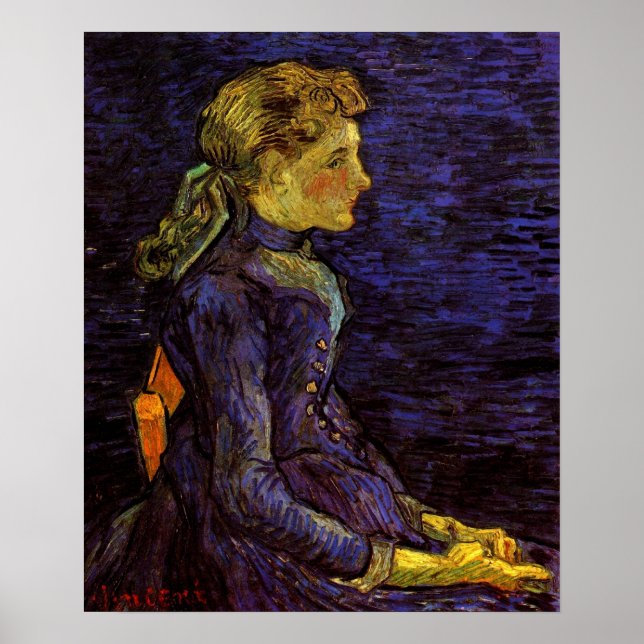 Portrait of Adeline Ravoux by Vincent van Gogh Poster (Front)