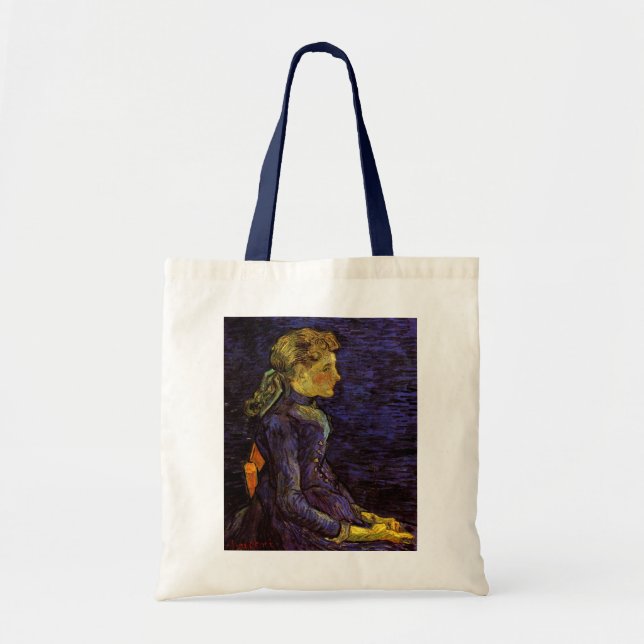 Portrait of Adeline Ravoux by Vincent van Gogh Tote Bag (Front)