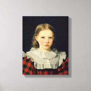 Portrait of Adolphine Kobke  19th June 1832 Canvas Print