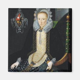 Portrait of Adriana van Nesse, 1611 Magnet