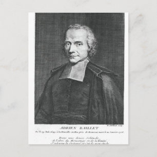 Portrait of Adrien Baillet Postcard
