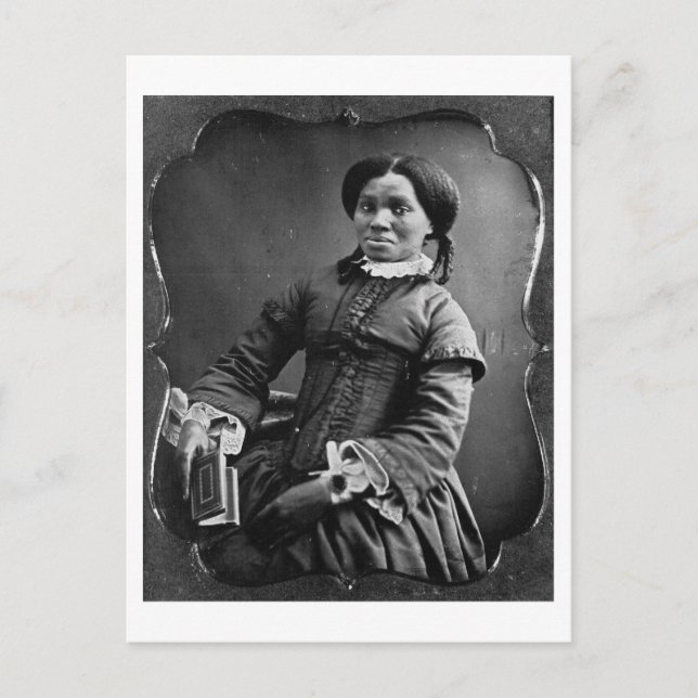 Portrait of African American Woman ~ 1850 Postcard (Front)