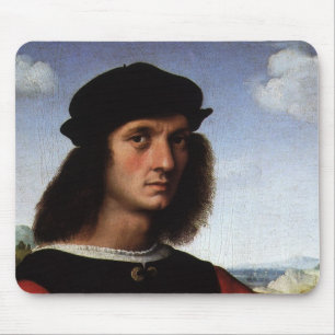 Portrait of Agnolo Doni by Raphael Sanzio Mouse Pad