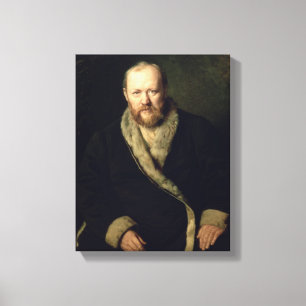 Portrait of Aleksandr Ostrovsky 1871 Canvas Print