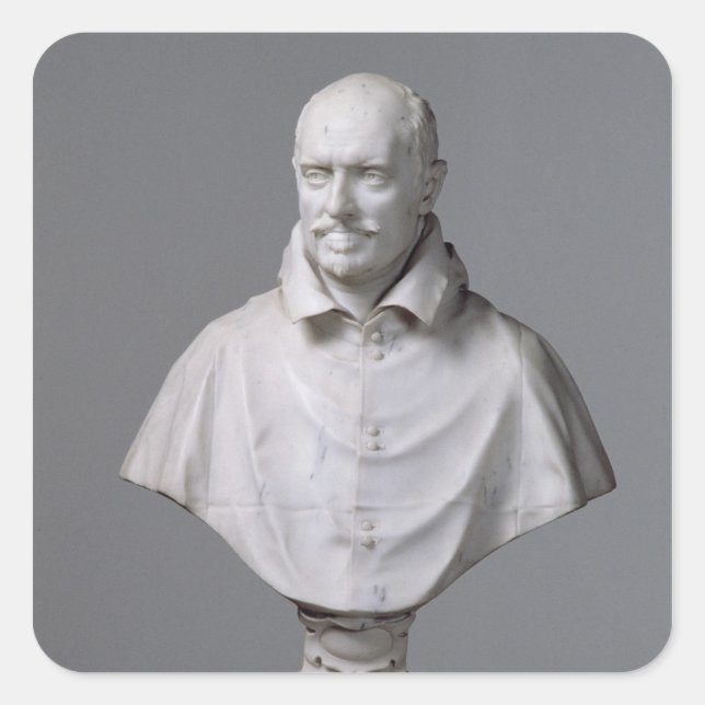 Portrait of Alessandro Square Sticker (Front)