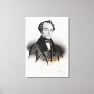 Portrait of Alexandre Dumas Fils Canvas Print