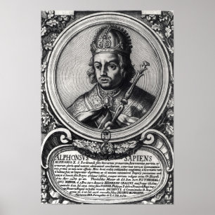 Portrait of Alfonso X 'the Wise' Poster