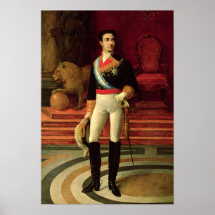 Portrait of Alfonso XII  1876 Poster