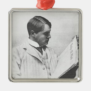Portrait of Alfred Harmsworth, 1897 Metal Tree Decoration