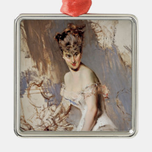 Portrait of Alice Regnault (Female Beauty) Metal Tree Decoration