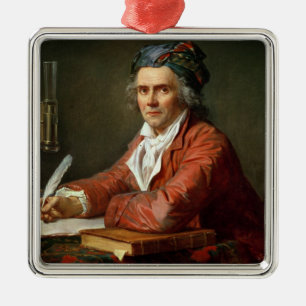 Portrait of Alphonse Leroy, 1783 Metal Tree Decoration
