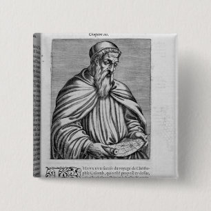 Portrait of Amerigo Vespucci 15 Cm Square Badge