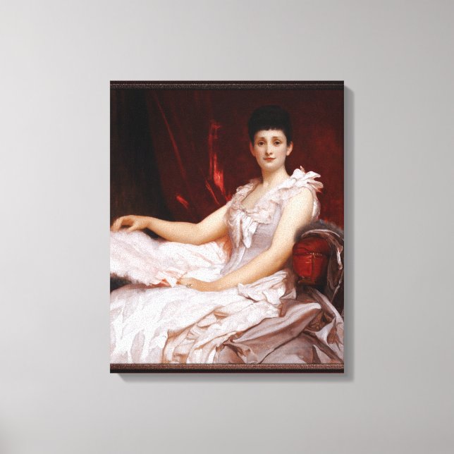 Portrait Of Amy Augusta, Lady Coleridge Canvas Print (Front)