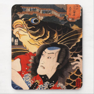 Portrait of an actor with a fish mouse pad