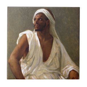 Portrait of an arab tile