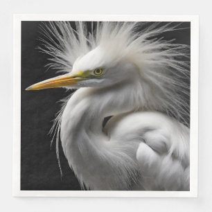 Portrait of an Egret Napkin