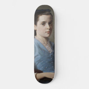 Portrait of an Elegant Girl (by Leloir) Skateboard