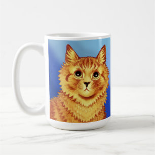 Portrait of an orange cat by Louis Wain Coffee Mug