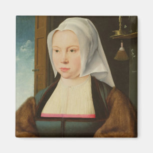 Portrait of an Unknown Lady, 1527 (oil on panel) Magnet