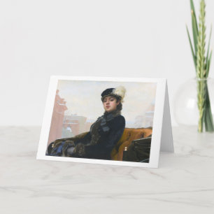 Portrait of an Unknown Woman, Ivan Kramskoi Card