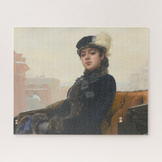 Portrait of an Unknown Woman, Ivan Kramskoi Jigsaw Puzzle