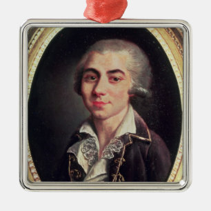 Portrait of Andre Chenier Metal Tree Decoration