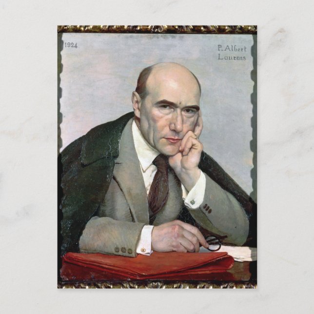 Portrait of Andre Gide  1924 Postcard (Front)