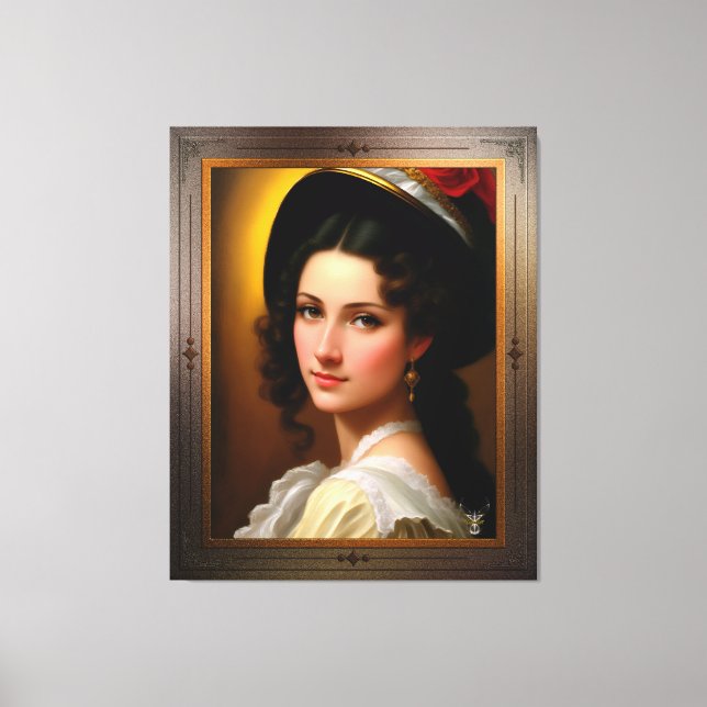 Portrait Of Andrea Heshenburg by Xzendor7 Canvas Print (Front)