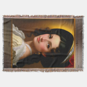 Portrait Of Andrea Heshenburg by Xzendor7 Throw Blanket
